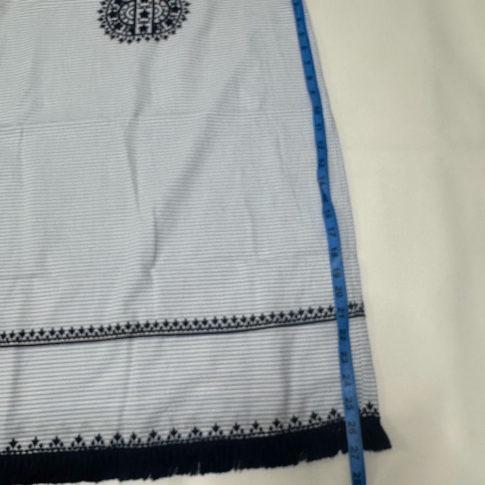 Vineyard Vines White Dress with Navy Embroidery - Picture 13 of 15
